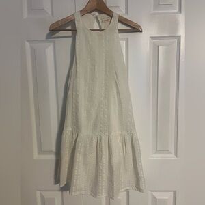 Urban Outfitters Ivory High Neck / Sleeveless Spring Dress